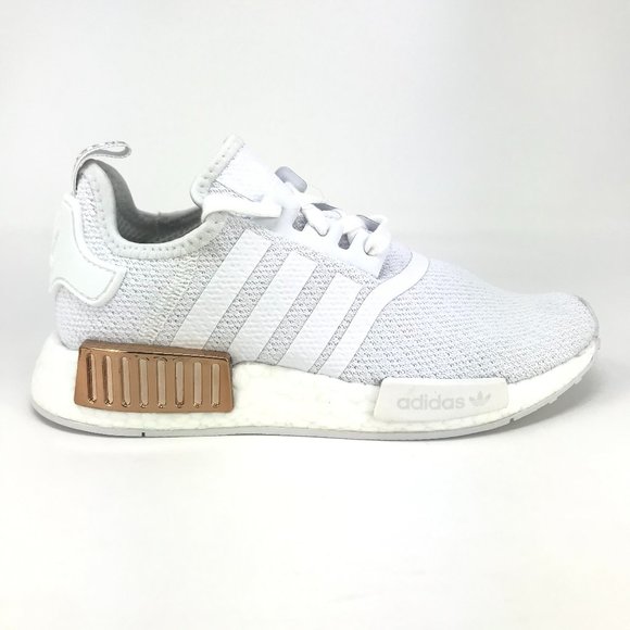 Adidas NMD R1 White Copper Metallic FV1788 Running - Picture 2 of 9